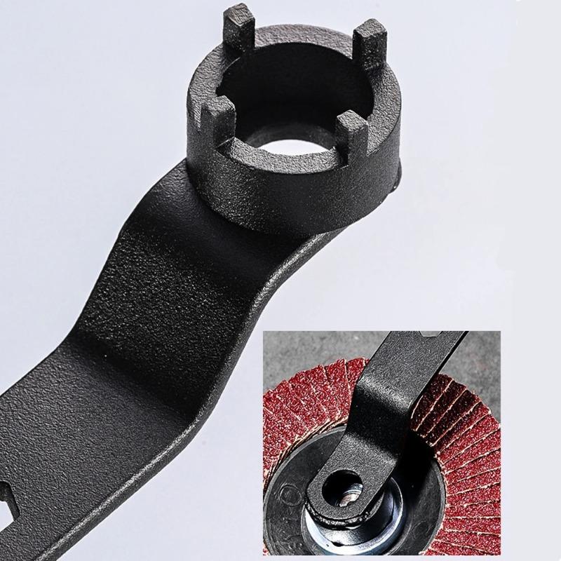 Dual-purpose Angle Grinder Machine Accessories Four Claw Wrench Thickened High Hardness Wrench For Angle Grinding Wheel Machine