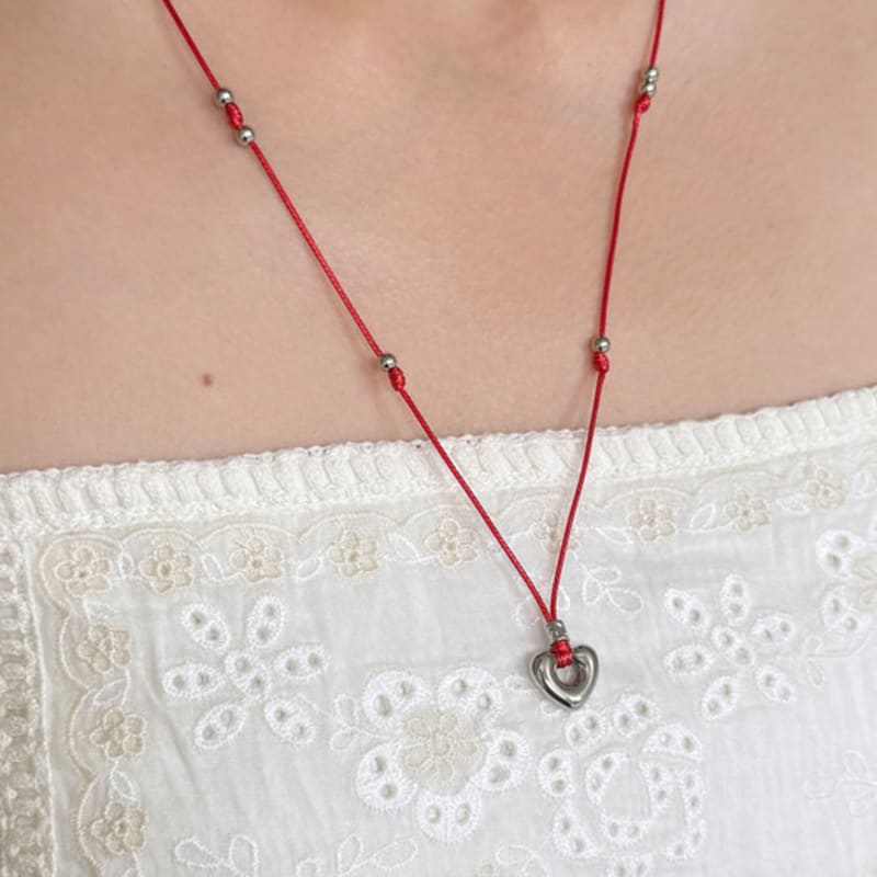FANTASTIC PLANET heart doughnut string necklace (7colors)