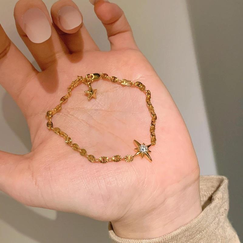 

French Retro Premium Octagram Bracelet Niche Design Temperament Exquisite Light Luxury Personality Versatile Jewelry