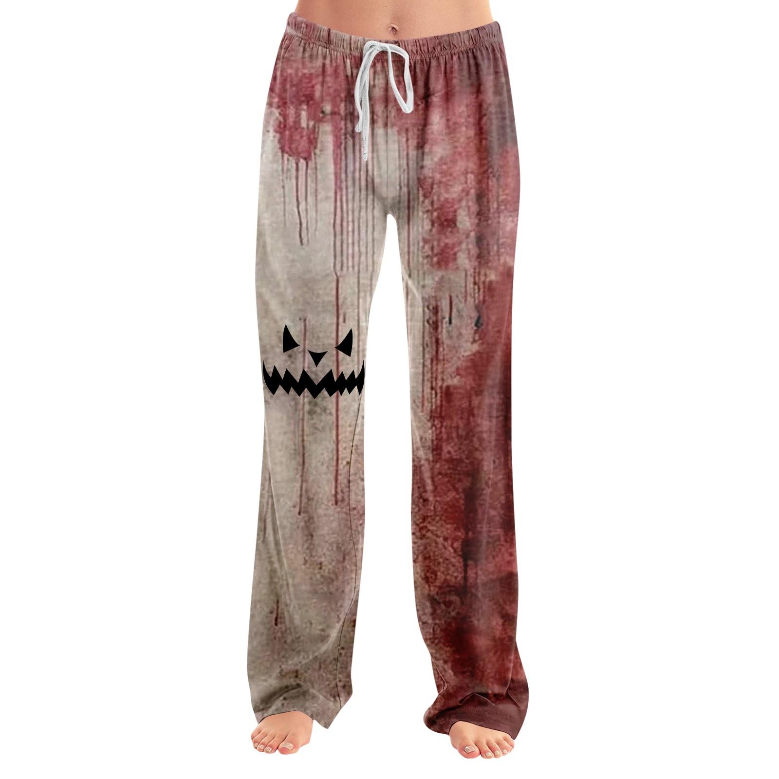 

Женские пижамные штаны, одежда для сна, повседневные брюки с эластичной резинкой на талии, удобные прямые свободные брюки для йоги M