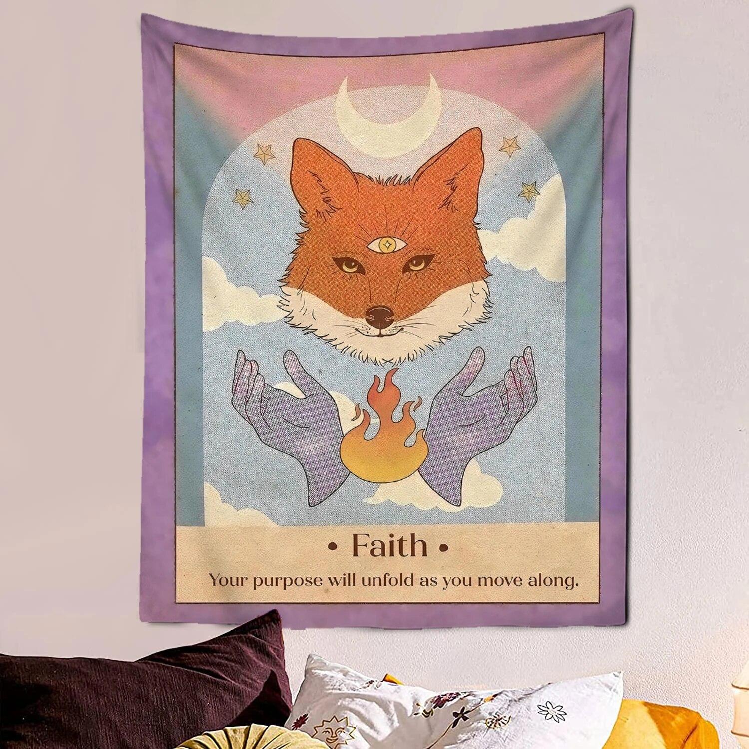 Kawaii Comic Dream Cat Card гобелен милый настенный декор художественное одеяло занавеска — фото 14