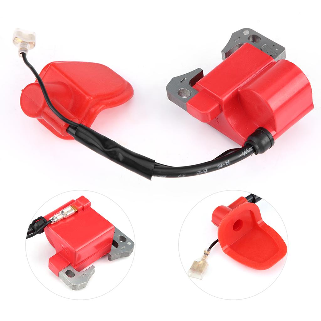 Ignition Coil High Performance Red Mounting Holes 52mm for 2 Stroke Bike Dirt Quad Scooter Moped
