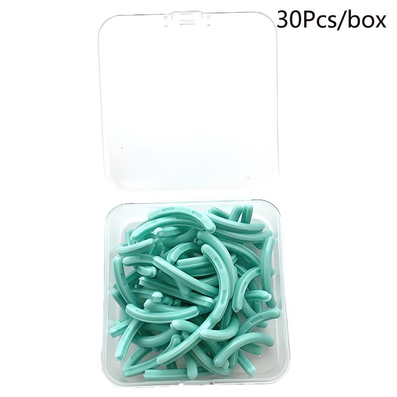 Colored Eyelashes Curler Replace Rubber 30Pcs/Box Black White Blue Elastic Eyelash Curler Replacement Rubber Strips Accessories