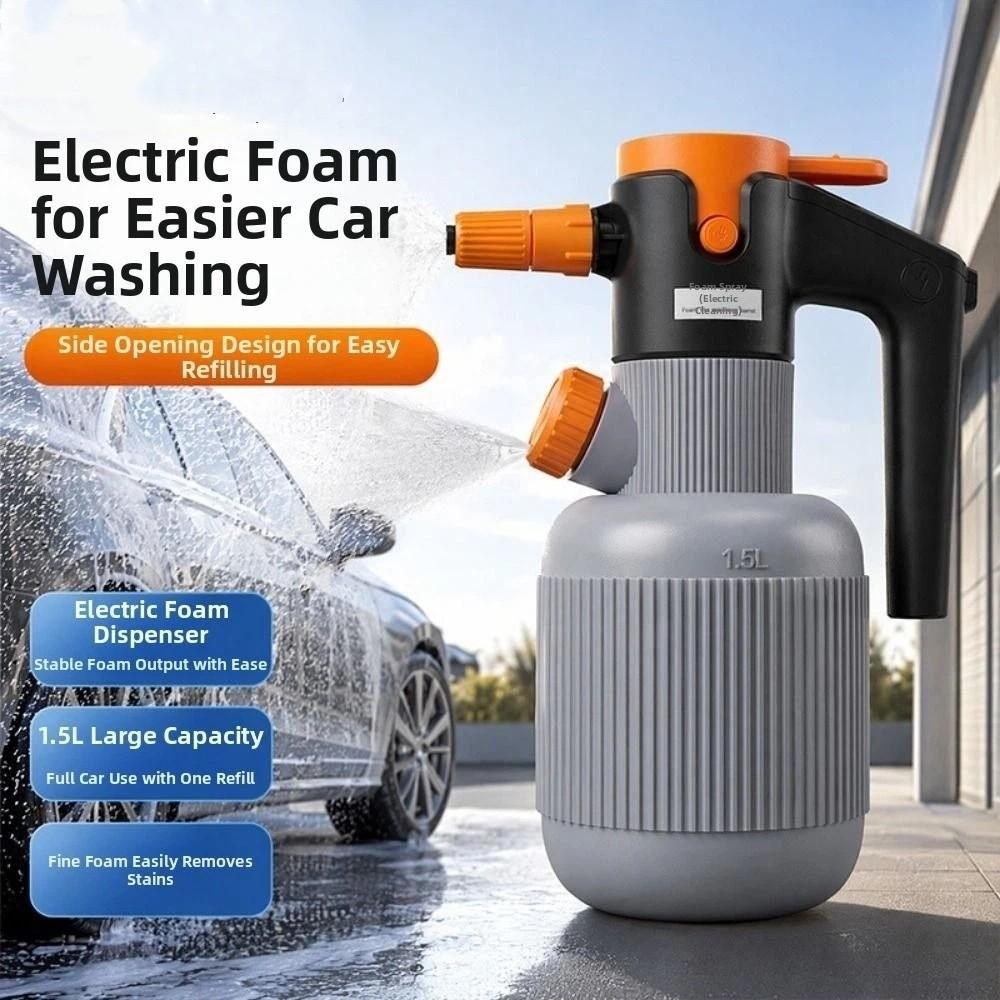 Rechargeable Electric Spray Bottle Handheld Car Wash Sprayer Snow Foam Sprinkler Auto Wash