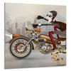 PANEL SZKLANY DO KUCHNI 60x65 Motocykl