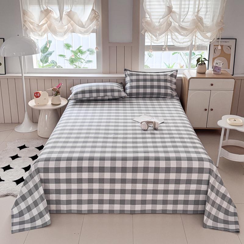 Cotton Thickened Bed Sheet 1pc Plant Flowers Printed Single Double Top King Sheets Pure Cotton Single Size Kids Bed Linen