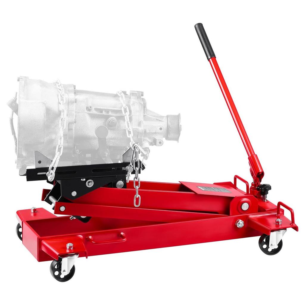 Low Profile Floor Jack, 2200 lbs / 1 Ton Lifting Capacity Telescoping Transmission Floor Jack, 18.5-70 in Lifting Height, Flexible 360° Swivel wheels,