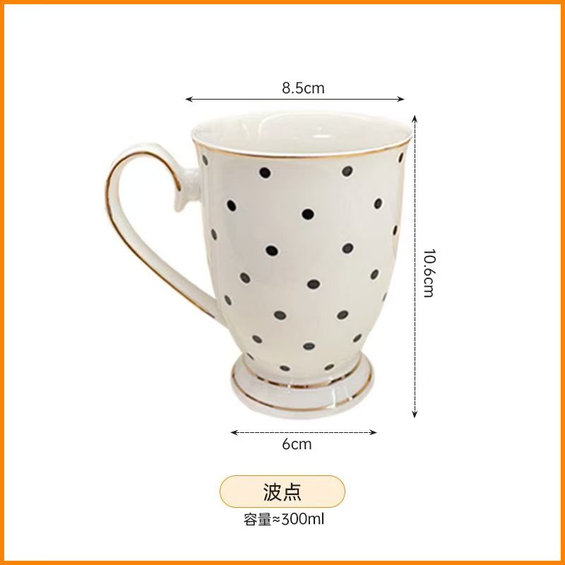 Phnom Penh White Coffee Couple Cup,280ML Light Luxury Mug European Creative Personality Trend Bone China Mugs Ceramic Drinkware