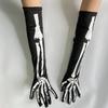 Full Finger Skull Gloves Elastic Cosplay Gloves High Quality Full Finger  Costume Role Playing