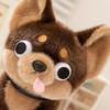 Cartoon Chihuahua Plush DollBig Eyes Stick Out Tongue Multiple Postures Dog Animal Stuffed Toy Birthday Gift for Baby Friends