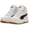 Puma Rebound Femme Mid Suede White Black Frosted Ivory Women Sneakers Cream 402595-01