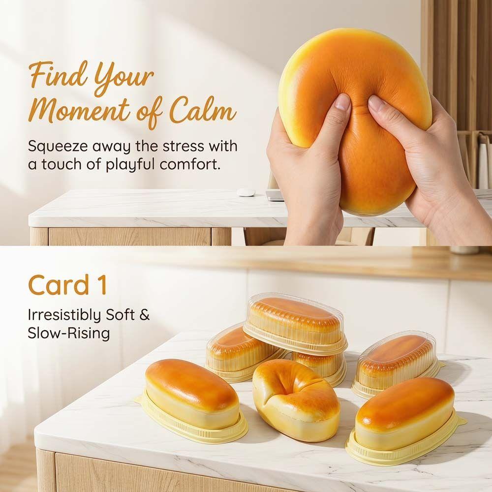 Simulated Simulated Cheese Cake Squeeze Toy Prank Decoration Oversized Bread Squishy Toy Realistic Slow Rising