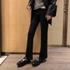 Shoes Metal Lock Leather Thick Heel Lazy Loafer Single Shoes Women's Small Leather Shoes Autumn