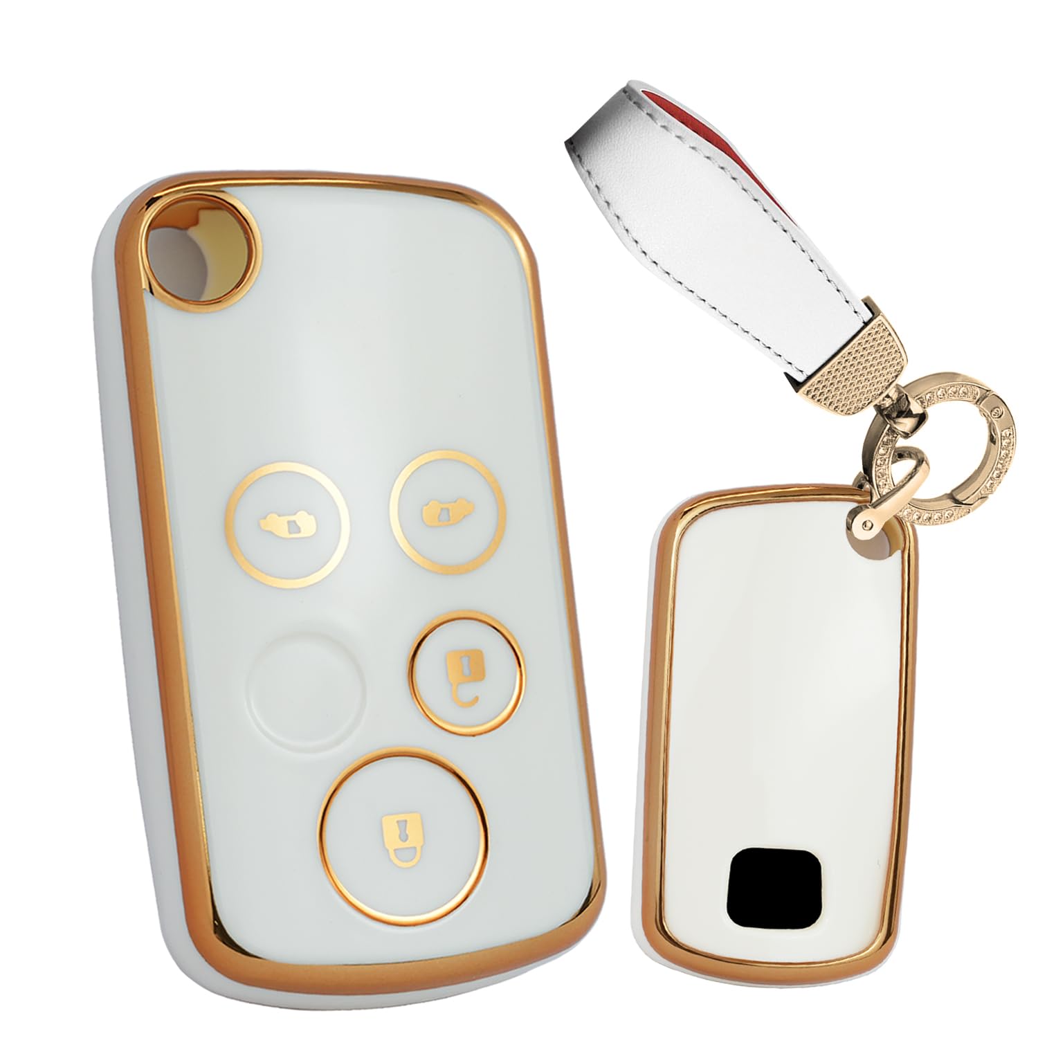 [TECART] Honda Exclusive Key Case Honda Key Chain Silicone Full белый