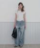 Teuwi Mete Twist Asymmetrical Off-Shoulder T-Shirt