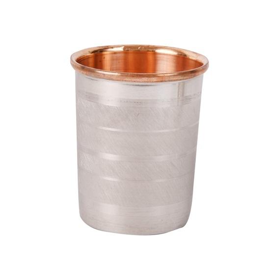 Pure Copper Glass for Water Drinkware and Serve Ware Tumbler Set of 2