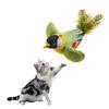 Interaktives zwitscherndes Vogel-Katzenspielzeug, berührungsaktivierter elektrischer Vogel, realistische Simulation, Plüsch-Vogelspielzeug für Hauskatzen und -hunde