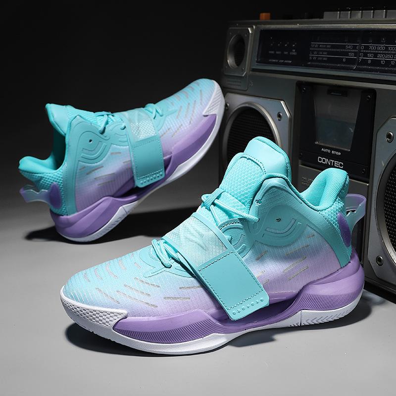 Friction sound teen luminous actual basketball shoes men's 2025 spring new wear-resistant and non-slip couple sports shoes