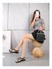 IELTS Run Plus Size Rhinestone Bohemian Sandals - Women's Summer Flat Hollow-Out Shoes
