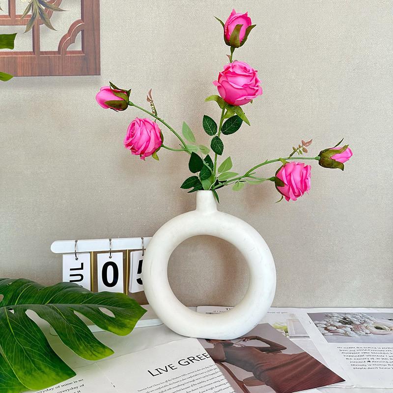 Flower Artificial Mini Rose Wedding Hotel Restaurant Desktop Decoration Ornament