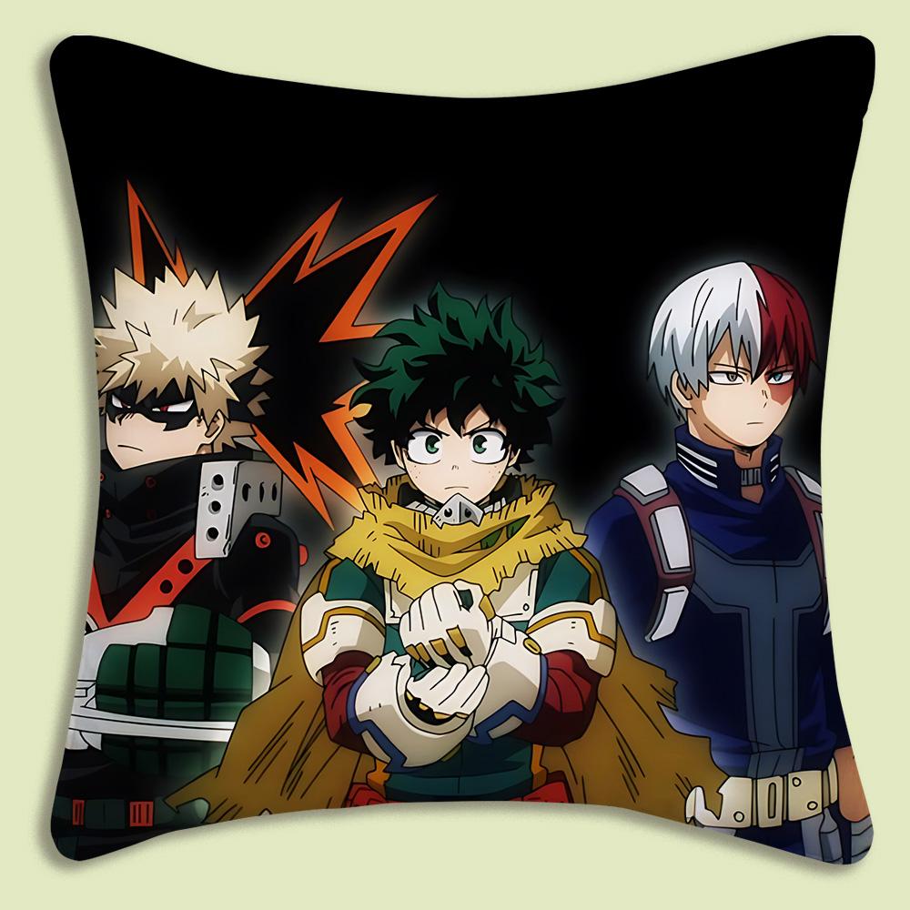 Anime Hunter x Hunter Pillow Covers Cartoon Sofa Decorative Home Doublesided Printing Short Plush Cute Cushion Cover