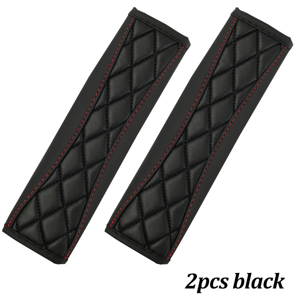 Universal PU Leather Car Seat Belt Cover Protector Two-tone Safety Belt Shoulder Pad Cushions Car Accessories