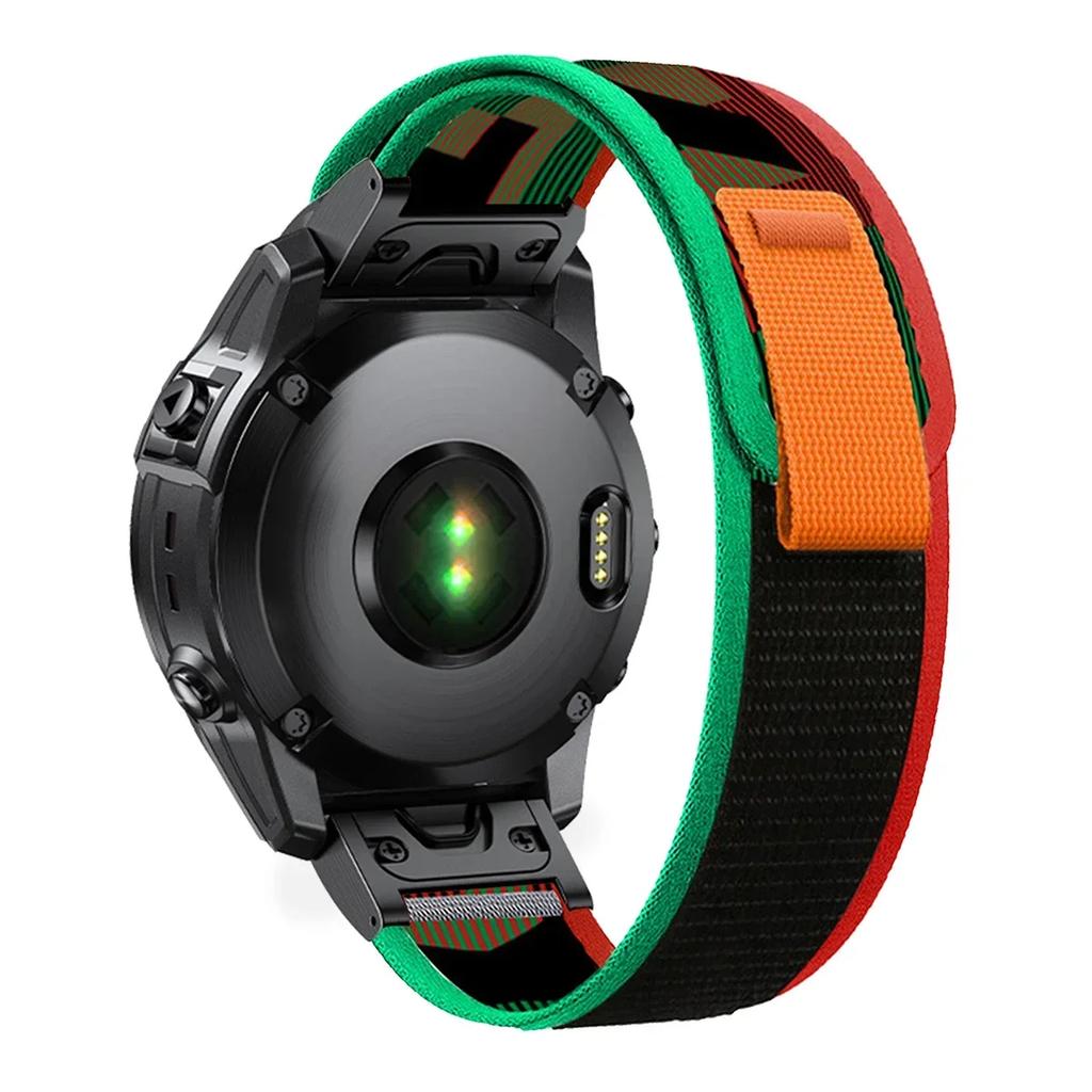 22mm 26mm Nylon Loop Strap for Garmin Fenix 8 51mm 7X 7 Pro Fenix 6X 6 5X 5Plus Tactix 7 High Smartwatch Band Forerunner 965 945