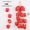 Artificial Vegetable & Fruit Skewer Wall Hanging - Chili & Corn Decor