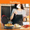 Mini Piastra per Waffle Antiaderente Compatta per Uso Domestico Elettrodomestico da Forno per Bambini con Logo per la Colazione