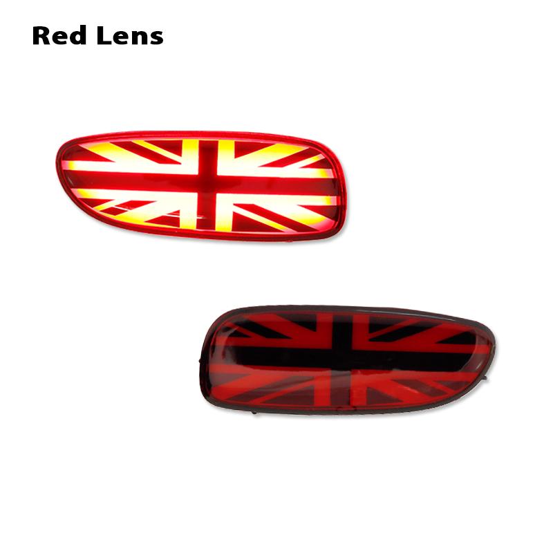 

iJDM LED Rear Fog Running Lamps Assy For MINI Cooper R56 R57 R58 R59,Union Jack Style Lenses, Function as Rear Fog/Running Light