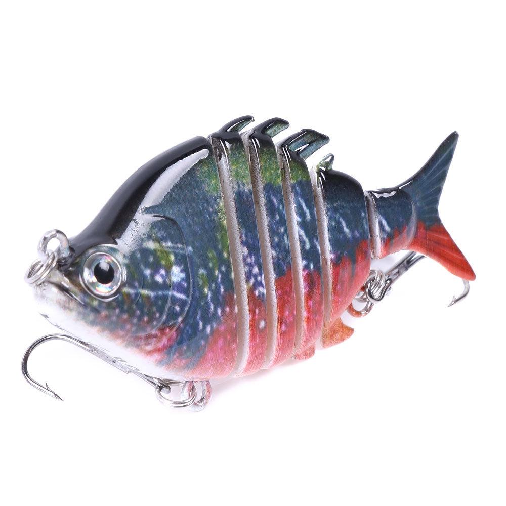 Multi-section Fish Lure Bait6.35cm9.3gBionic Bait Freshwater Sea Fishing Bass Tilapia All-Purpose Fake Bait Fishing Gear