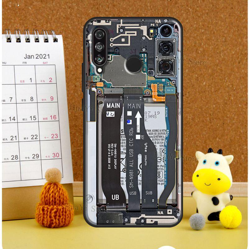 Motherboard Circuit Board Phone Case For Huawei P20 Lite P30 P40 Pro Mate 10 20 Lite P Smart 2019 2021 Back Cover