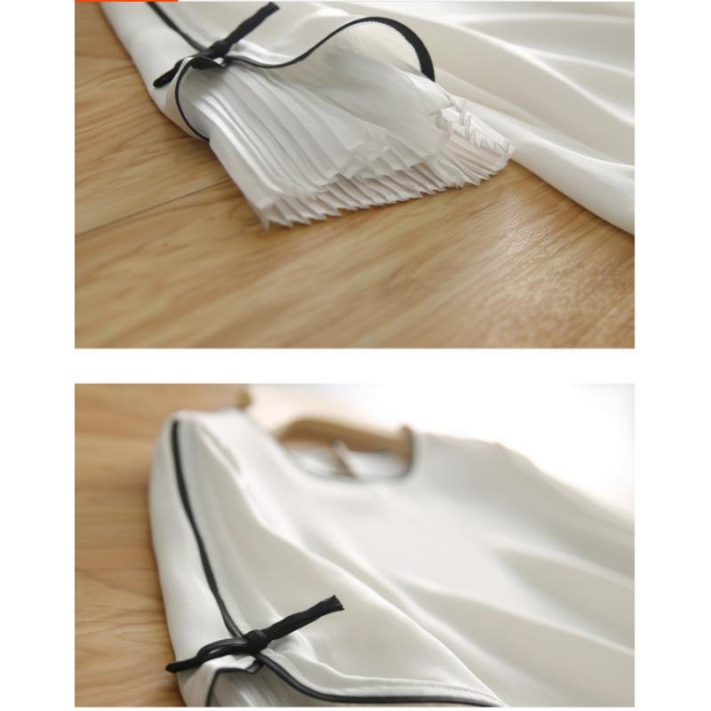 Women S Short Sleeve Round Neck Patchwork Blouse For Ladies