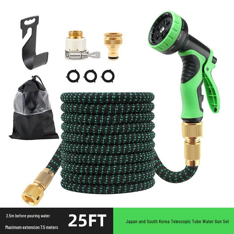 Magic Retractable Garden Hose with High-Pressure Sprayer for Gardening and Car Washing