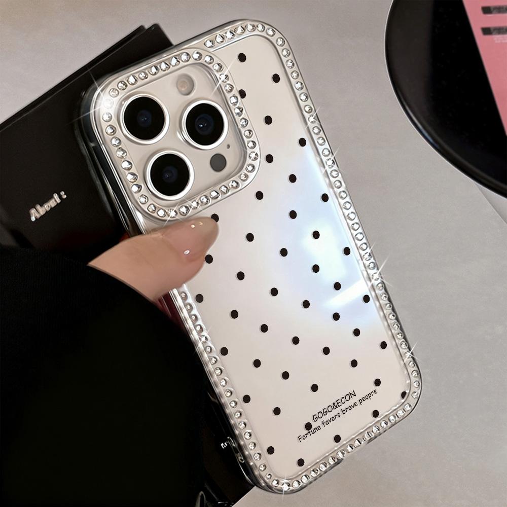 Bracelet Chain Phone Case For iPhone 17 16 15 13 14 for 17Air 17 12 14 16 Pro 17 14 16 Pro Max Sparking Diamond Cute Pattern Hard Cover With Lanyard