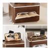 Vintage Luxury Waterproof Plastic Multifunctional Tissue Box with Napkin Dispenser and Remote Holder for Table in Living Room