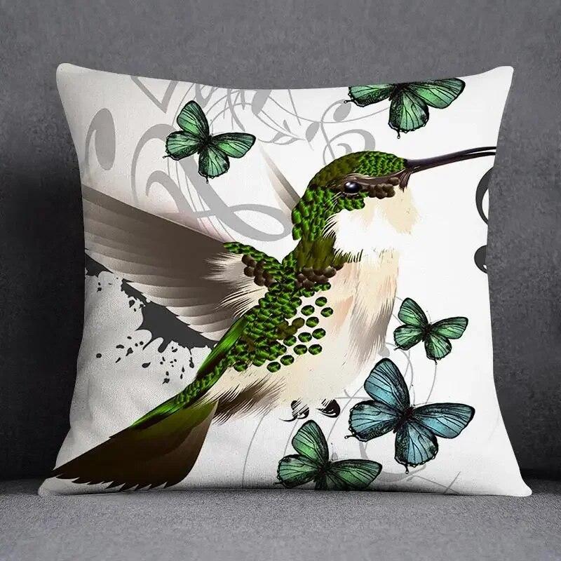 Musical Note Guitar Series Pattern Home Decoration Pillow Case Square Office Cushion Cover