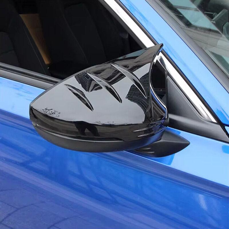 For Honda Civic 11th 2024 Car Sticker Rearview Side Mirror Cover Wing Cap Exterior Door Rear View Case Trim Carbon ABS