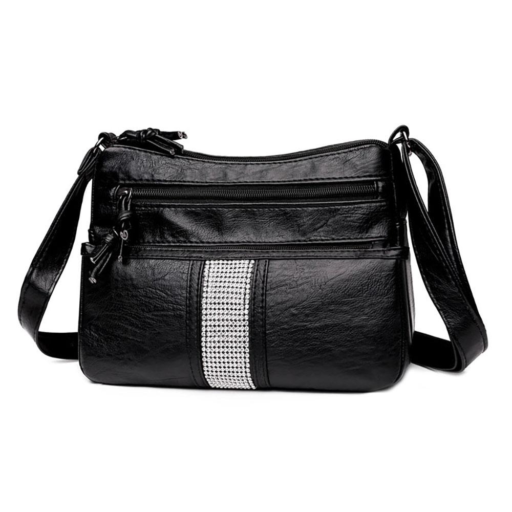 

Сумки Женская сумка на одно плечо Сумка-мессенджер Многослойная сумка для прогулок из мягкой кожи большой вместимости