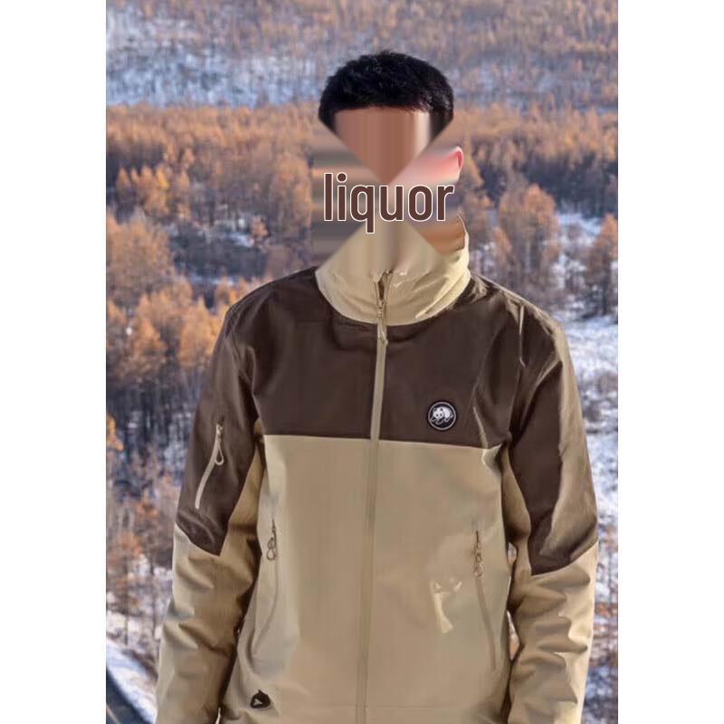 Camel Unisex Fleece 3-in-1 Color-block Outdoor Jacket A34CA31613