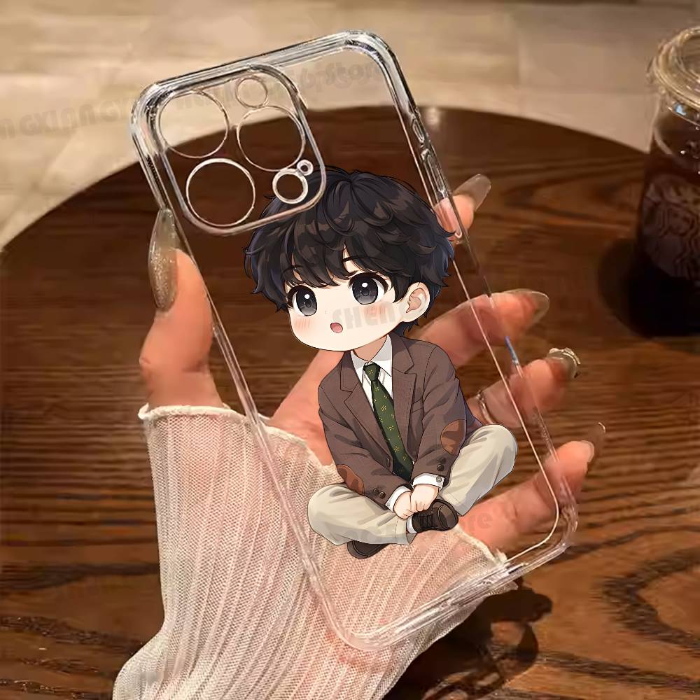 

Kawaii Boy Phone Case For iPhone 17 16 15 14 13 12 11 Pro Max Mini Plus Antislip Shockproof Hard iPhone13