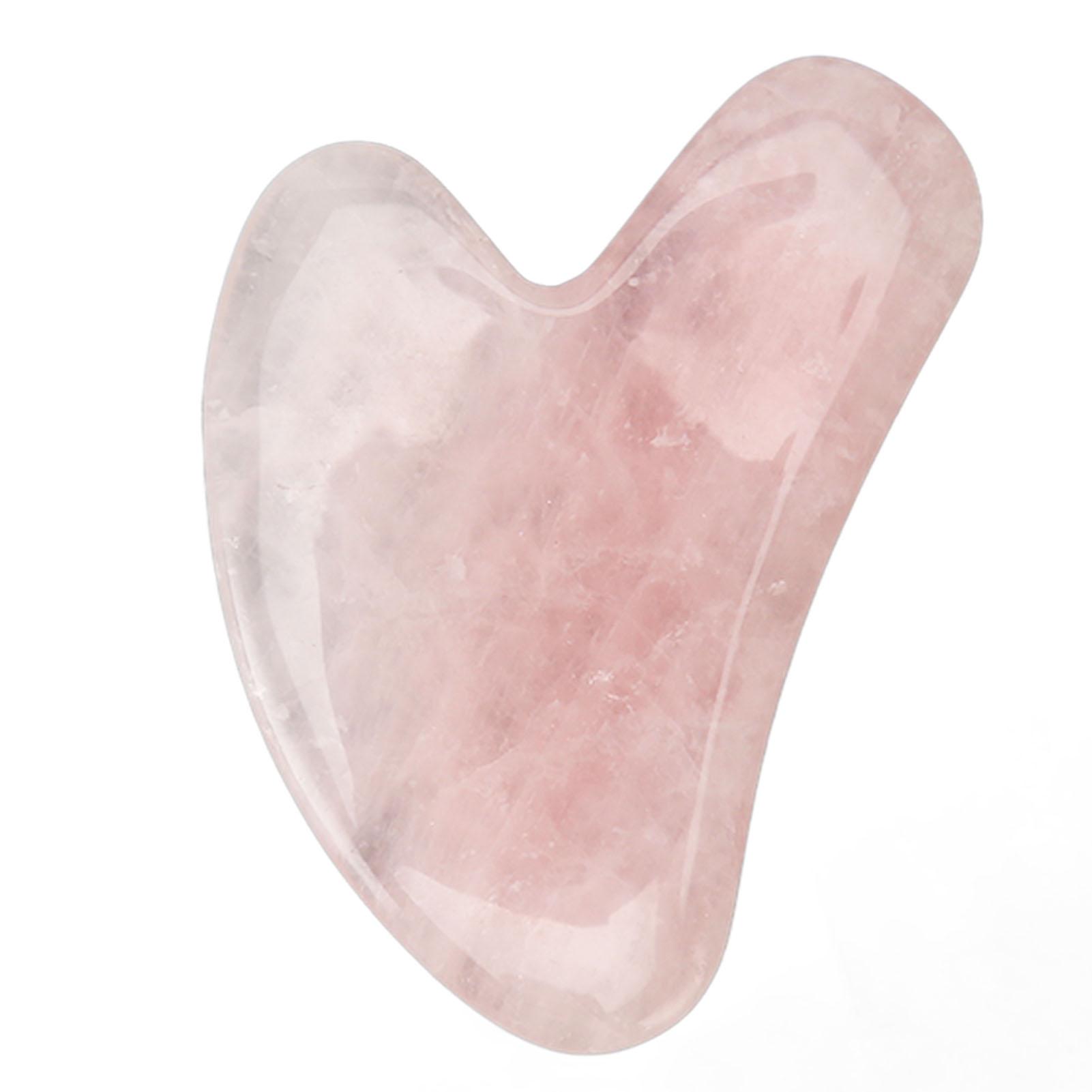 

Розовый кристалл скребок доска в форме сердца способствует циркуляции крови доска гуаша инструмент гуаша для