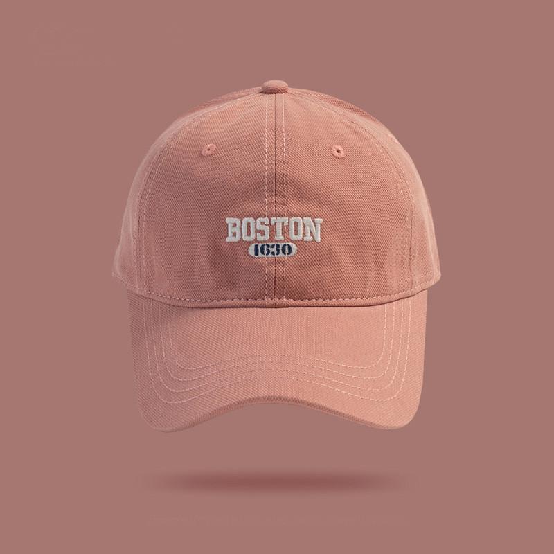 Embroidered Pink Baseball Cap With Wide Brim For Casual Women And Men
