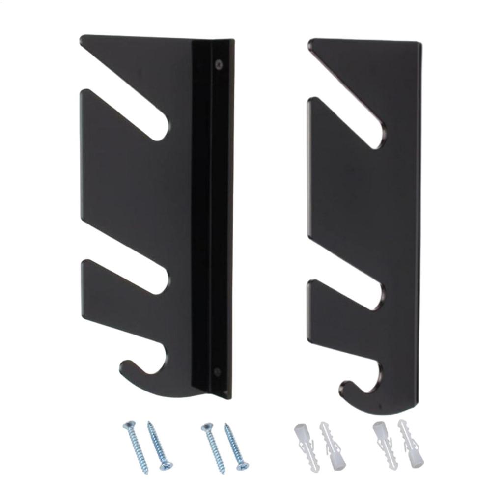 Skateboard Organizer Snowboard Storage Rack Wall Mounted Wall Mounted 2-Tiers Acrylic Snowboard Storage Fitness Equipment