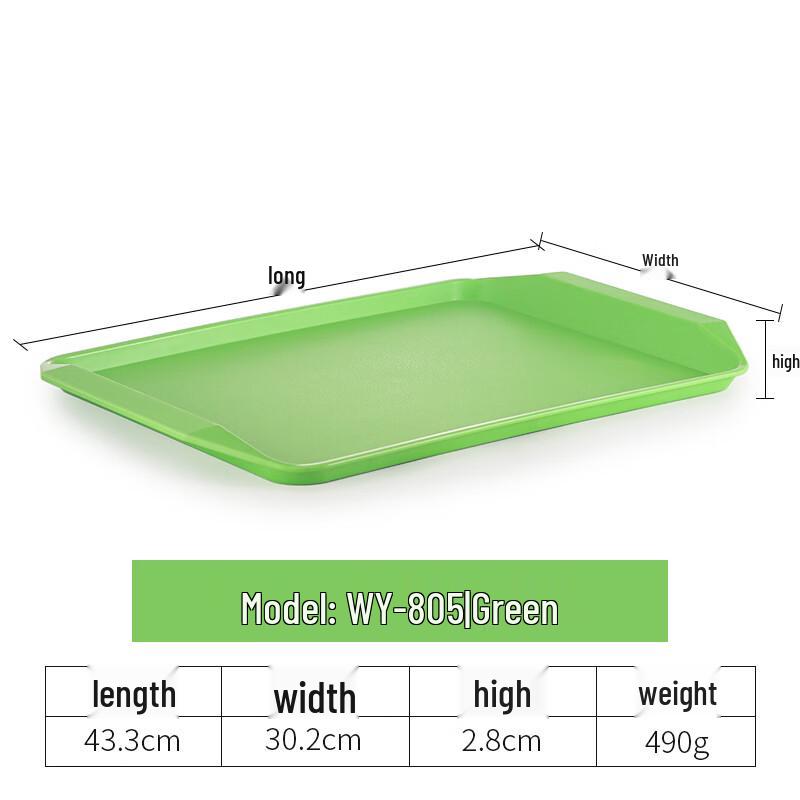 Rectangular Plastic Commercial Serving Tray