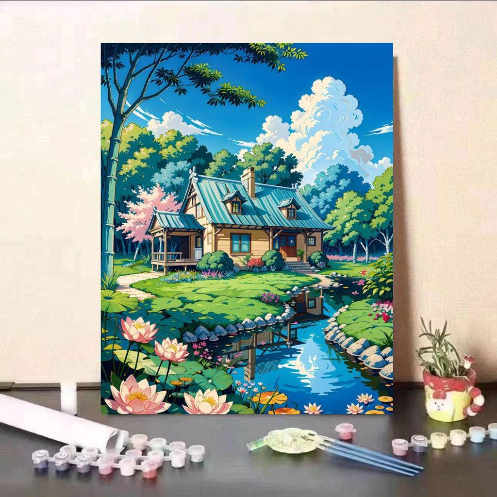 Hayao Miyazaki Summer Digital Oil DIY Painting: Healing, Stylish Living Room Decor Gift