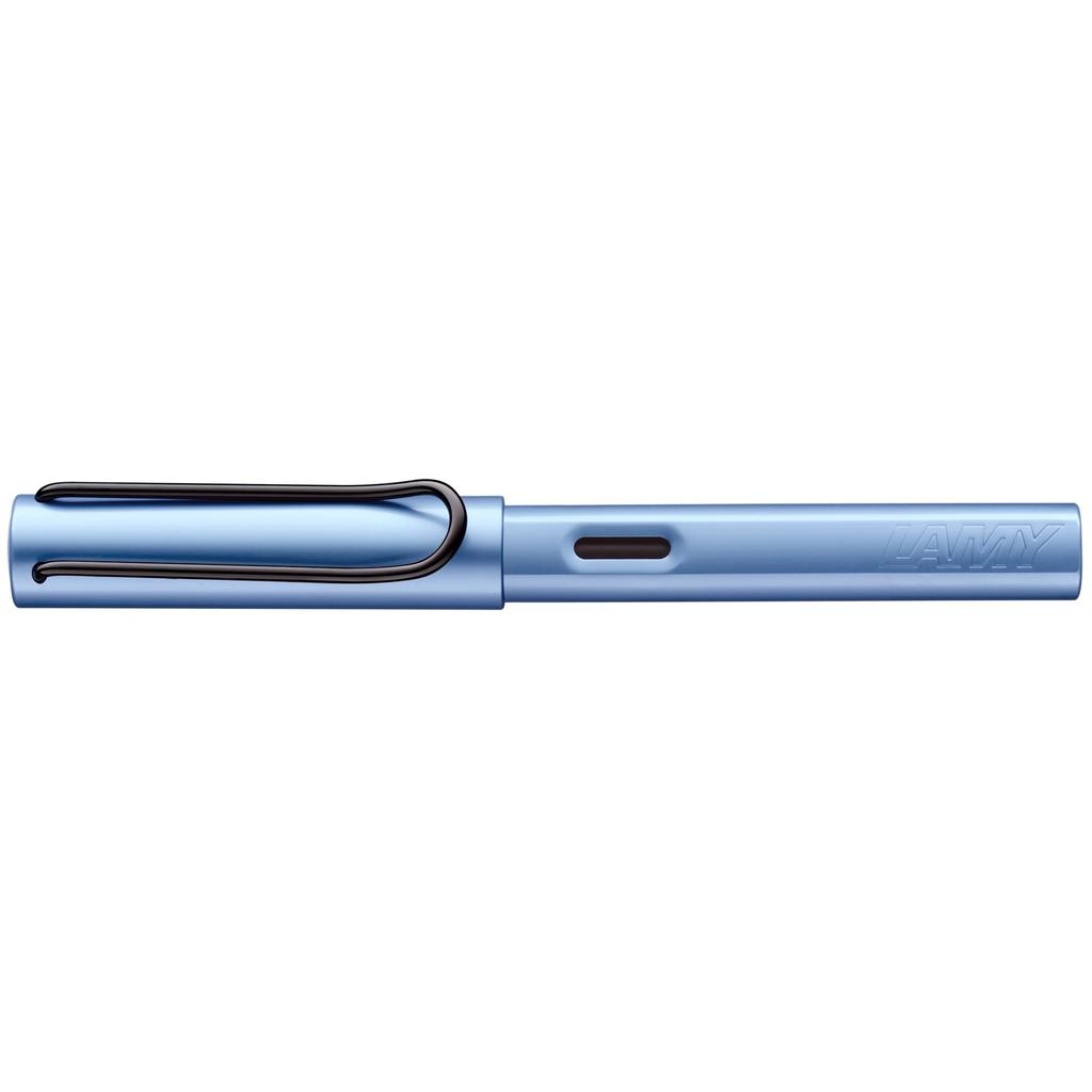 Lamy 0E1 Lightweight Fountain Ergonomic Polished Steel Stitch Fine T10 Ink Blue AL-star Pen, Aluminum, Aquatic, Grip, Nib, Width, Nib, Cartridge,