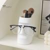 Creative Desktop Storage Abstract Face Statue Eyeglass Holder And Pen Holder, Modern Art Home Office Organizer Desk for Office, Decor, Makeup