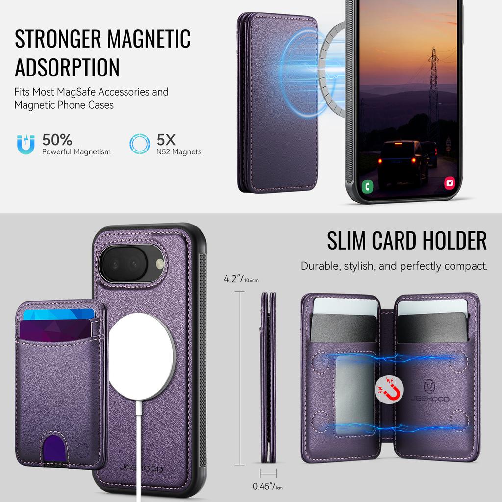 2 in 1 Detachable Magnetic Cards Solt Wallet Leather Case For Google Pixel 10 Pro XL 9A 9 8 8A 7A 7 10A RFID Bag Pocket Cover