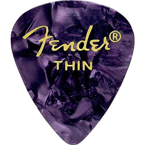 Fender [8 Color Assortment] 8-Piece Set (1 of Each Color) Teardrop Thin Guitar Picks